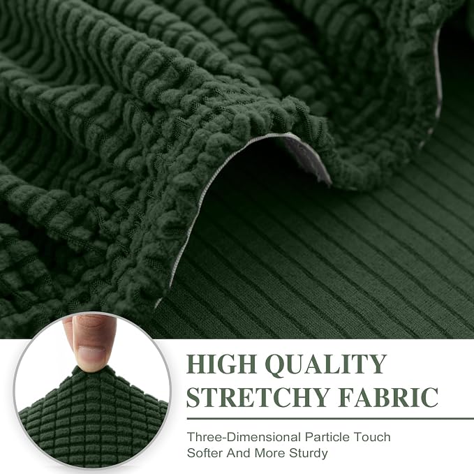 LA MEACK Couch Cushion Covers Seat Cushion Cover Stretch Couch Cover Separate - Image 4