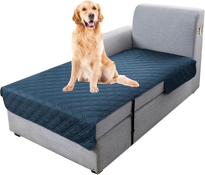Genina L Shape Couch Cover, Sectional Couch Chaise Covers, Waterproof Washable by Genina