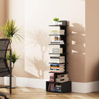 TUTOTAK Narrow Bookshelf, Vertical 8-Tier Bookcase, Spine Book Shelf - Image 4