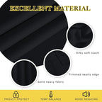 NICETOWN Blackout Black Curtain 72 inches Long, Grommet Thermal Insulated - Image 4