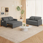 Gizoon 3-in-1 Convertible Loveseat Sleeper Couch Bed, 71.7" Extended Pull Out - Image 6