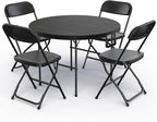 Our Modern Space 3.5 Feet Circular Round Foldable Table - Image 7