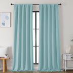 Simplebrand Aqua Blackout Curtains by Simplebrand