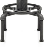 Topower Antique Vintage Industrial Barstool Solid Wood Water Pipe Fire Hydrant - Image 7