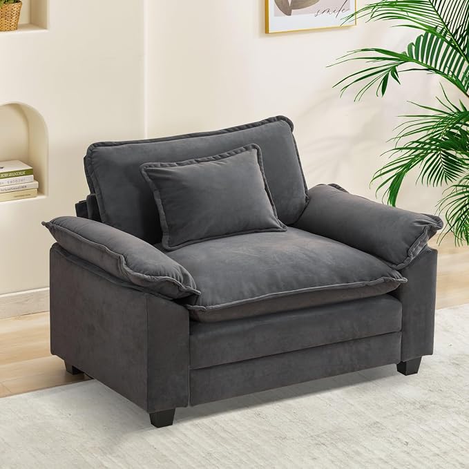 Oprisen Modular Sectional Sofa, Comfy Cloud Couch Sectional Sofa, Velvet Sofa by Oprisen
