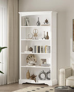 TVU 5-Tier Wooden Bookshelf, 31.5" W x 65" H ×9.9" D Bookshelf - Image 7
