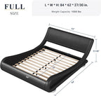 Allewie Full Size Upholstered Platform Bed Frame - Image 2