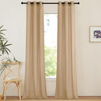 NICETOWN Linen Curtains 96 inches Long by NICETOWN
