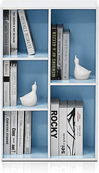 Furinno LUDER Book Shelf, 5-Cube Bookshelf, Reversible Bookcase, 9.4 x 19.5 x - Image 6