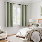 MIULEE Sage Green 100% Blackout Curtains - Image 6