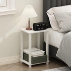 Furinno Simplistic Night Stand, 2-Tier Small Nightstand by Furinno-FitsYourSpaceFitsYourBudget