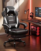GTPLAYER Gaming Chair with Footrest, Big and Tall Game Chair 350lb Racing Style - Image 2