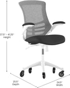 Flash Furniture Kelista Mid-Back Black Mesh Swivel Ergonomic Task Office Chair - Image 7