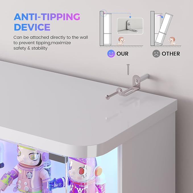 71" Tall RGB Display Cabinet - Image 5