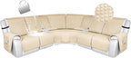 HDCAXKJ 100% Waterproof Reclining Sectional Couch Covers L Shape Recliner Sofa by HDCAXKJ