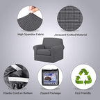H.VERSAILTEX 2 Piece Chair Cover Stretch Furniture Cover/Armchair Protector - Image 4