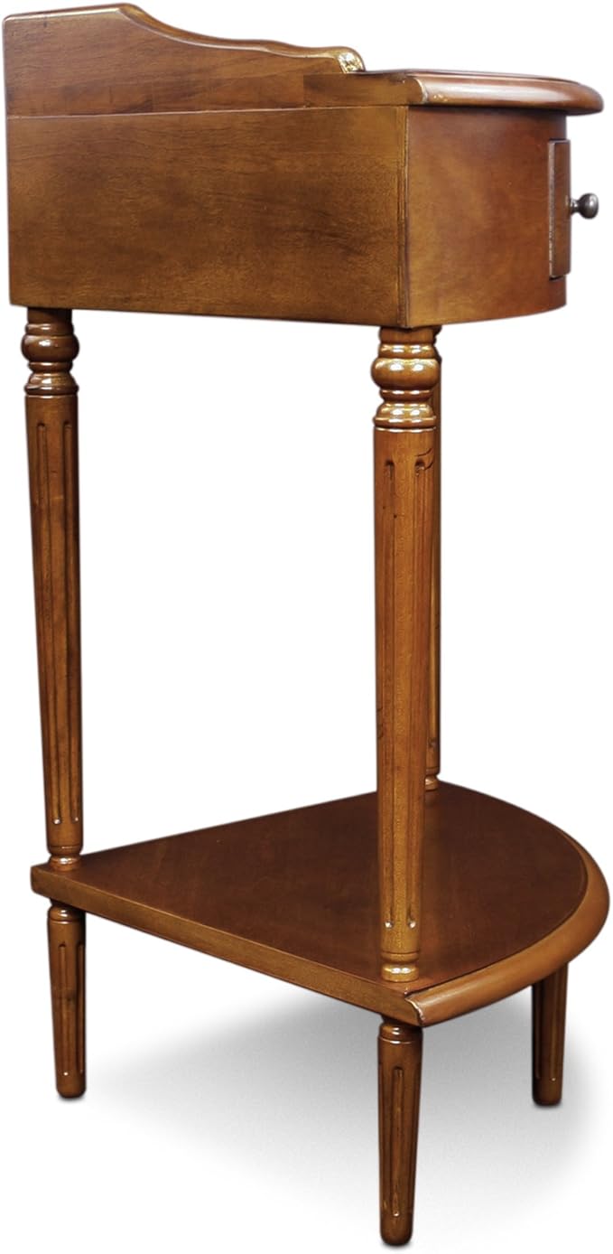 Coastal Solid Wood Corner Wedge Table - Image 5