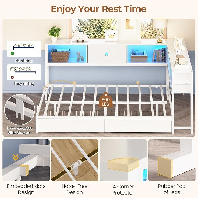 Hasuit Corner Full Bed Frame - Image 8