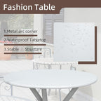 Shintenchi 3 Pieces Patio Bistro Sets, Outdoor Textilene Fabric Conversation - Image 5
