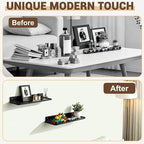 2pc Wall Mounted Floating Shelf, Self Adhesive Small Shelf, No Drill Shelves - Image 6