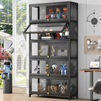 Display Cabinet with Acrylic Door, 5-Tier Curio Display Cabinet, Display Case - Image 7