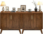 LKTART Sideboard Buffet, Mid Century Modern Storage Cabinet - Image 9