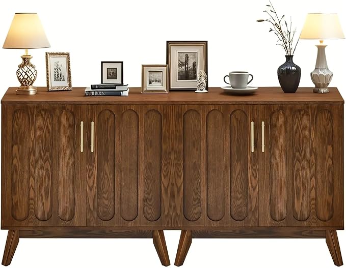 LKTART Sideboard Buffet, Mid Century Modern Storage Cabinet - Image 9