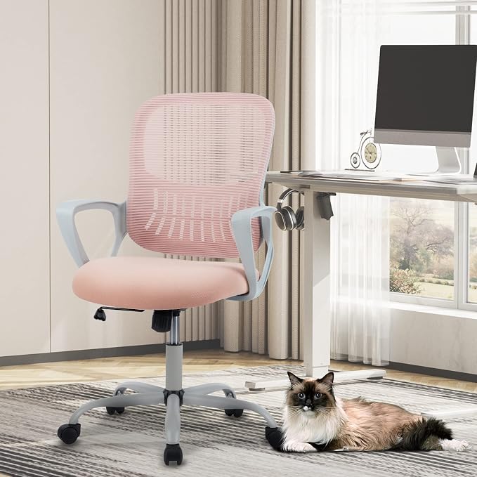 Sweetcrispy Ergonomic Mid-Back Mesh Home Office Desk Chair - Image 7