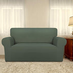 PureFit Stretch Loveseat Covers Fleece Couch Covers - Image 2