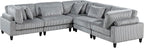 Lexicon 120 Inch Modular Sectional Sofa - Image 7