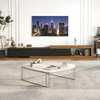 Extendable TV Stand with 2 Drawers, Long Reversible Entertainment Center with - Image 7