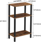 TUTOTAK Small Side Table, Narrow End Table, Skinny Sofa Table, Slim Nightstand - Image 3