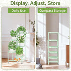 iDavosic.ly Plant Stand Indoor Outdoor, 5 Tier Corner Metal Flower Display - Image 8