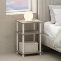 Furinno Just 3-Tier Turn-N-Tube Open Storage Nightstand, Plastic Poles by Furinno-FitsYourSpaceFitsYourBudget