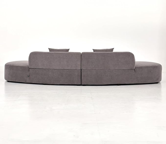 Container Furniture Direct 132" Curved Sofa - Image 10