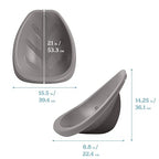ECR4Kids Plastic Leaf Scoop Floor Rocker Seat, Classroom Furniture - Image 3