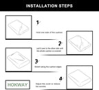 Hokway Couch Cushion Slipcovers Small Stretch Reversible Cushion Protector - Image 9