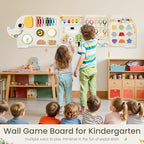Elephant Activity Wall Busy Board Panels, Wooden Montessori Learning Activity - Image 5