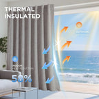 Joydeco 100% Blackout Curtains for Bedroom，Natural Linen Curtains, Thermal - Image 4