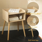 MaxSmeo Nightstand, Mid Century Modern Side Table Bedroom - Image 4