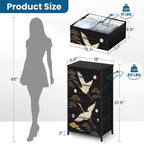 Dresser for Bedroom Dresser for Closet Japanese Seamless Crane Birds Elements - Image 3