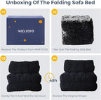 MAXYOYO Folding Sofa Bed, Convertible Sleeper Chair - Image 6