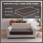 OHSIO Sectional Couch Covers, Wear Resistant Stretch Sofa Covers Washable Soft - Image 2