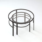 Henn&Hart Round Nested Coffee Table in Blackened Bronze, Coffee Table coffee - Image 4