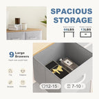 DUMOS 9 Drawer Dresser for Bedroom, Fabric Storage Organizer - Image 4