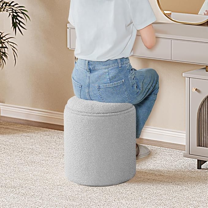 PINPLUS Round Boucle Ottoman - Image 3