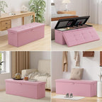 DocSafe Storage Ottoman Bench, Fireproof＆Waterproof Folding Bench - Image 4
