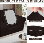Easy-Going 3 Pieces Stretch Chair Cover Washable Chair Slipcover Set - Image 6