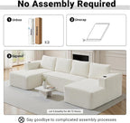 124" Oversized Sectional Couches - Image 5