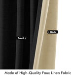 MIULEE 100% Blackout Linen Curtains - Image 6